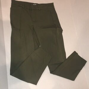 Old Navy High Rise Pixie Olive Green Pants | Size 4